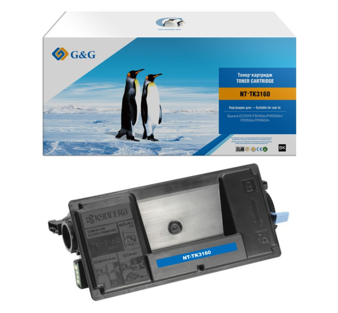 Тонер-картридж G&G (GG-TK-3160) P3045dn / ECOSYS P3050dn / ECOSYS P3055dn / ECOSYS P3060dn
